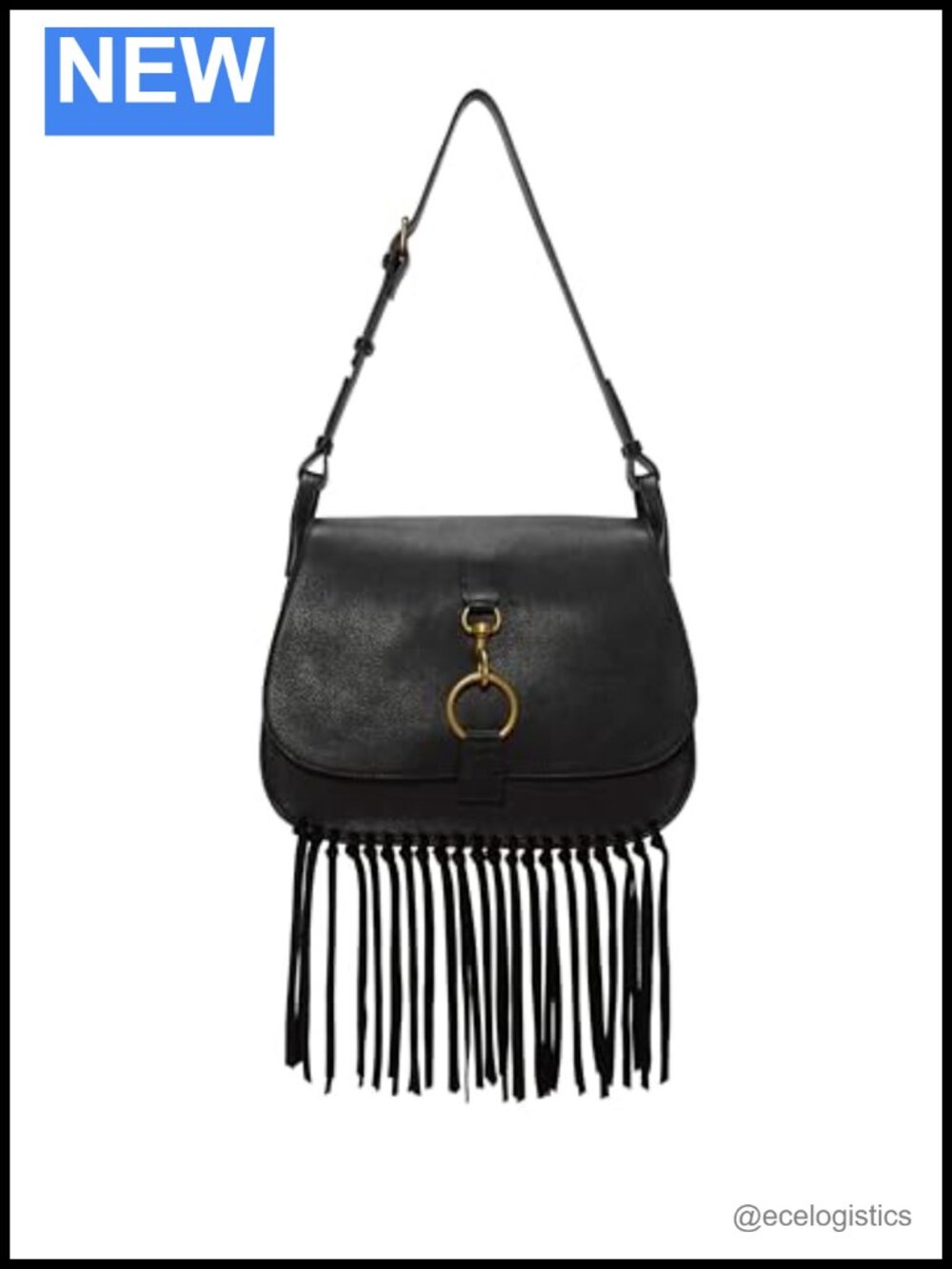 Lucky Brand Kate Leather Shoulder Bag Hobo Magnetic Closure